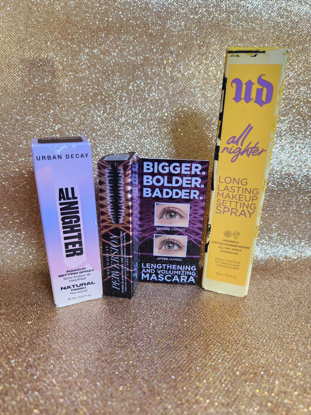 Urban Decay Bundle - All Nighter Spray, Vitamin C Spray & Mini Mascara - NIB
